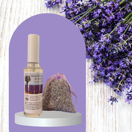 Aromatic Duo: Lavandin Essential Oil and Lavender Sachet