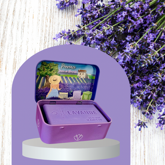 Iron Soap Box with Lavender Soap