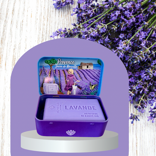 Iron Soap Box with Lavender Soap