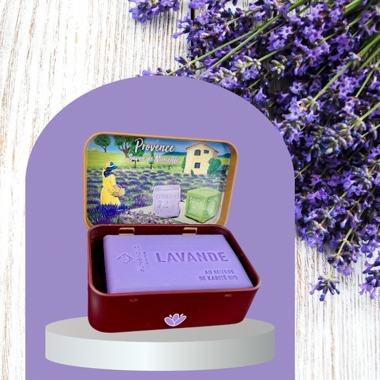 Iron Soap Box with Lavender Soap
